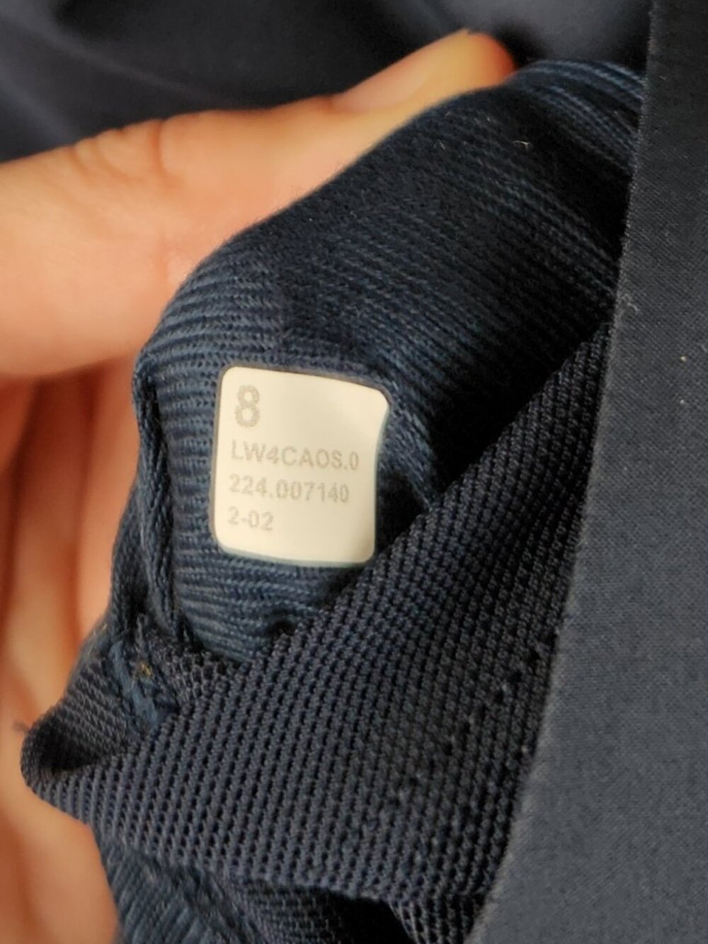 Lululemon Navy Blue Rain Rebel Hooded Jacket sz 8 - Picture 10 of 14